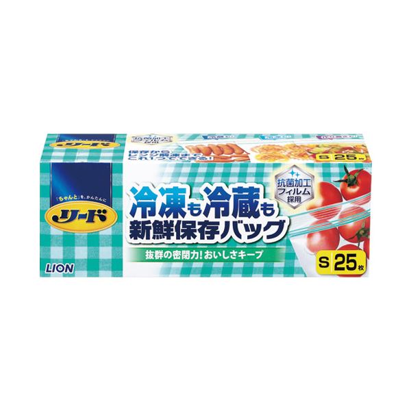 （まとめ） ライオン リード冷凍も冷蔵も新鮮保存バッグ S 25枚【×10セット】