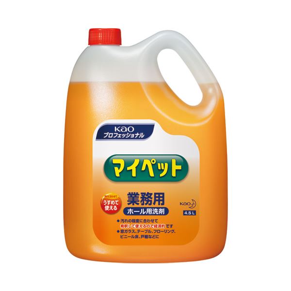 （まとめ） 花王 マイペット 4.5L 業務用505613【×5セット】