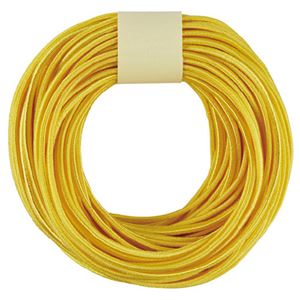 （まとめ）カラーゴム（10m巻） 黄【×5セット】