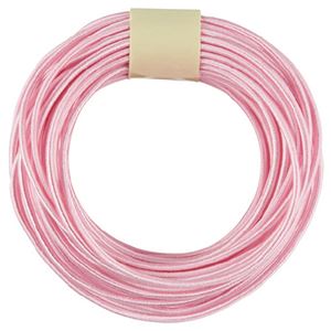 （まとめ）カラーゴム（10m巻） 桃【×5セット】