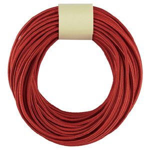 （まとめ）カラーゴム（10m巻） 赤【×5セット】