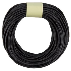 （まとめ）カラーゴム（10m巻） 黒【×5セット】