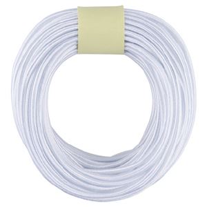 （まとめ）カラーゴム（10m巻） 白【×5セット】