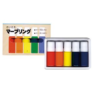 （まとめ）彩液マーブリング 中 58-602【×5セット】