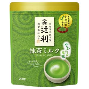 （まとめ）辻利 抹茶ミルク 200g【×5セット】 - 拡大画像