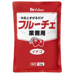 （まとめ）ハウス 業務用フルーチェ イチゴ 1KG【×5セット】