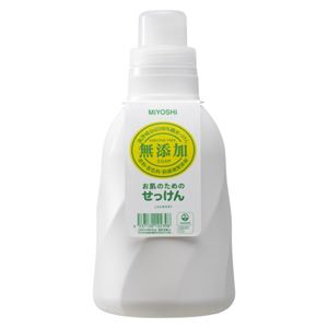 （まとめ）無添加 洗濯用液体せっけん 詰替 1100mL【×5セット】