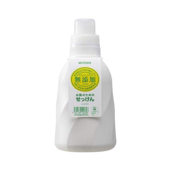 （まとめ）無添加 洗濯用液体せっけん 詰替 1100mL【×5セット】