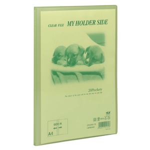 （まとめ）マイホルダー40P CFS-344-15 ライト緑【×30セット】