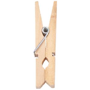 （まとめ）キッズ 木製ピンチ（袋詰） 50個【×10セット】