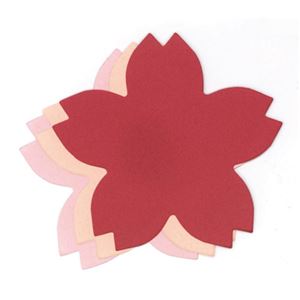 （まとめ）hanaoka ダイカットペーパーM さくら【×20セット】