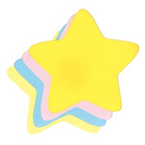（まとめ）hanaoka ダイカットペーパーM スター【×20セット】