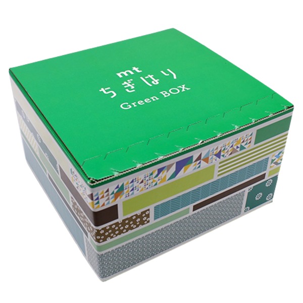 mtちぎはり マスキングテープ Green（グリーン） BOX MTWBOX03