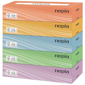 (まとめ) ネピアティシュ 200組× 5個 【×5セット】