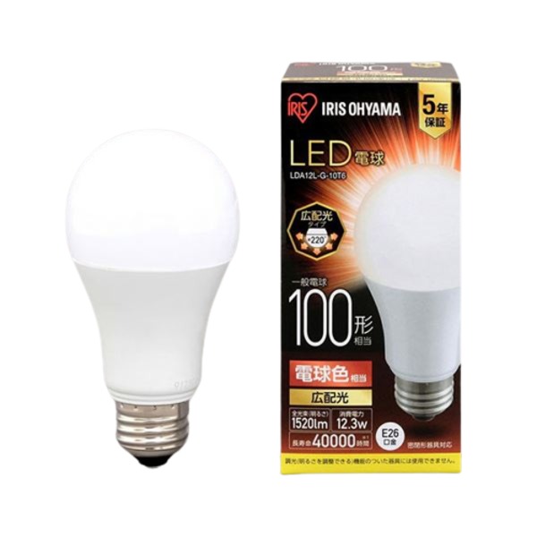 LED電球100W E26 広配 電球 LDA12L-G-10T6