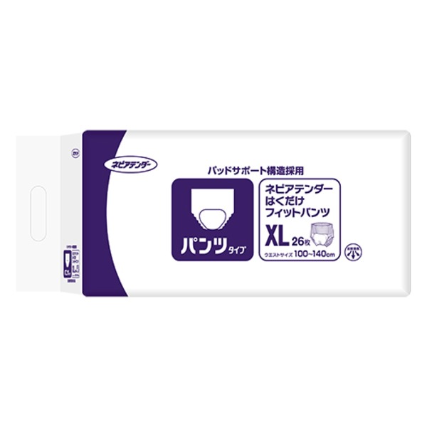 ネピアテンダーはくだけフィットパンツXL4P