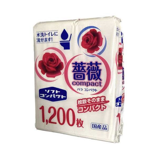 (まとめ) コンパクト薔薇1200枚 400枚X3束 【×5セット】