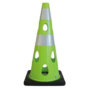 カーボーイ 穴あきコーン グリーンイエロー