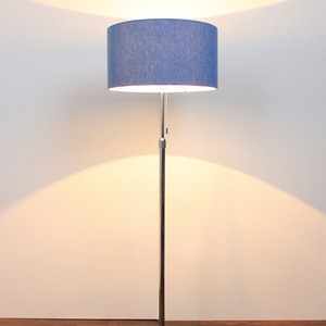 デニム調フロアライト(照明器具/スタンドライト) ライトブルー 高さ調節可 日本製 『Cocopalm』 CFL-2702-DLB 商品写真4