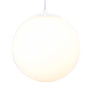 球型ガラスペンダントライト/吊り下げ型照明器具 【Glass Bowl-Mサイズ】 1灯 ホワイト 乳白色 W-7102 商品写真3