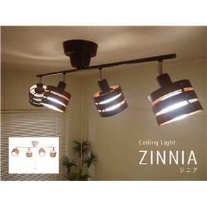 Zinnia(ジニア) ウッドスポットシーリングライト ダークブラウン TP-278-DBR 商品写真1