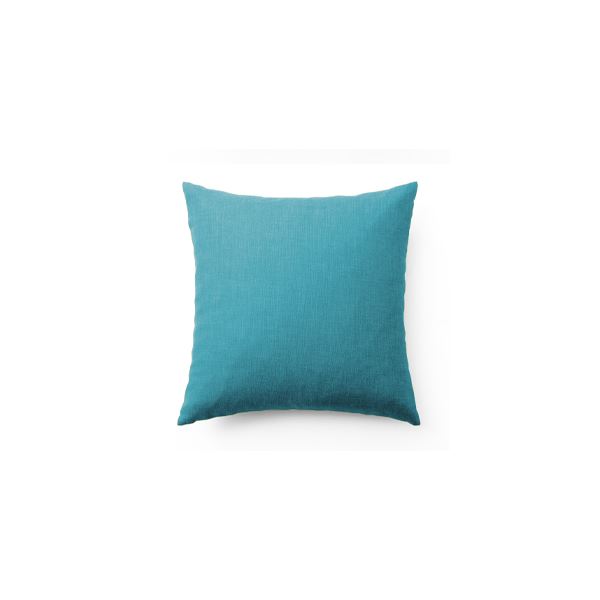 クッション 約45×45cm ターコイズブルー タスク生地 洗える カバー付き カバーリング 背当て クッション リビング ソファー【代引不可】