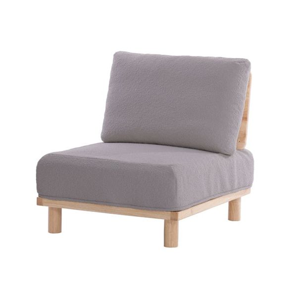 アームレスソファ GRY グレー 組立式【代引不可】
