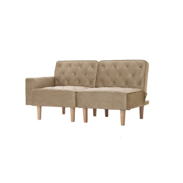 リクライングソファベット BE ベージュ【代引不可】