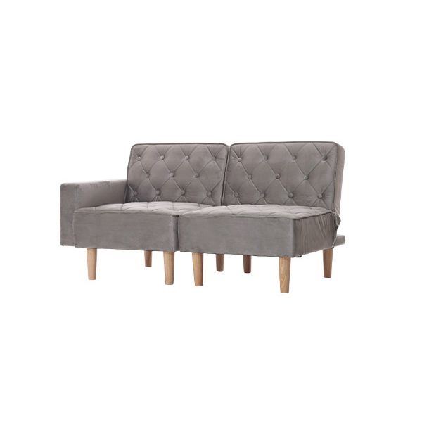 リクライングソファベット GRY グレー【代引不可】