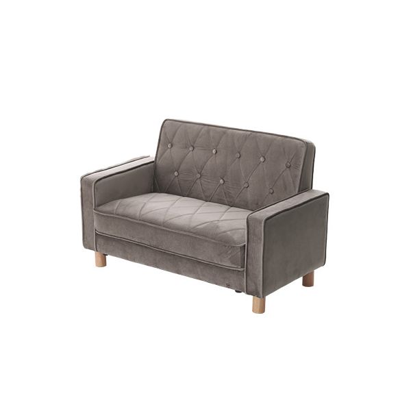 コンパクトデザインソファ  グレー【代引不可】