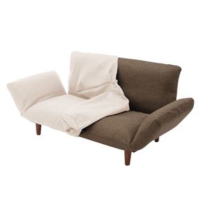 2人掛け カウチ ソファ 専用 カバー 単品 ベージュ 本体別売 洗える 交換用 カバーリング ソファカバー ソファーカバー