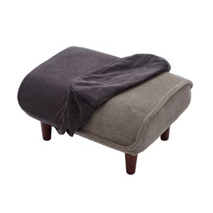 オットマン 専用 カバー グレー 本体別売 洗える 取付簡単 交換用 カバーリング ソファカバー ソファーカバー スツール
