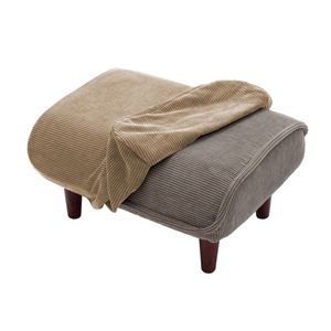 オットマン 専用 カバー ベージュ 本体別売 洗える 取付簡単 交換用 カバーリング ソファカバー ソファーカバー スツール