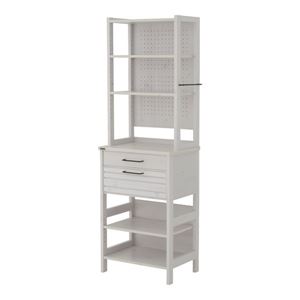 LAFIKA（ラフィカ）キッチンラック/ホワイト 【組立品】【代引不可】