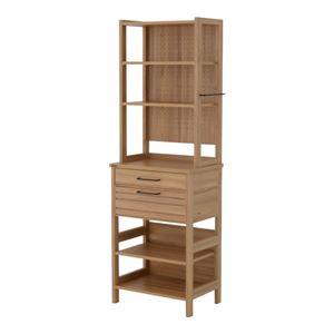 LAFIKA（ラフィカ）キッチンラック/ナチュラル【組立品】【代引不可】