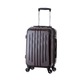 【機内持ち込み可】 軽量スーツケース/キャリーバッグ 【カーボンワイン】 29L 2.6kg ファスナー 大型キャスター TSAロック - 縮小画像1