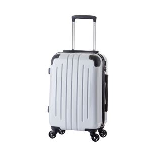 軽量スーツケース/キャリーバッグ 【ホワイトカーボン】 61L 3.8kg ファスナー 大型キャスター TSAロック 商品写真