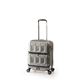 スーツケース 【ガンメタブラッシュ】 36L 機内持ち込み可 ダブルフロントオープン アジア・ラゲージ 『PANTHEON』 - 縮小画像1