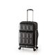 スーツケース 【マットブラック】 拡張式(54L+8L) ダブルフロントオープン アジア・ラゲージ 『PANTHEON』 - 縮小画像1