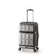 スーツケース 【マットブラッシュブラック】 拡張式(54L+8L) ダブルフロントオープン アジア・ラゲージ 『PANTHEON』 - 縮小画像1