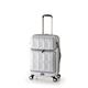 スーツケース 【マットブラッシュホワイト】 拡張式(54L+8L) ダブルフロントオープン アジア・ラゲージ 『PANTHEON』 - 縮小画像1