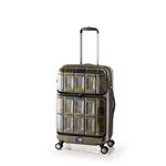 スーツケース 【グリーンカモフラージュ】 拡張式(54L+8L) ダブルフロントオープン アジア・ラゲージ 『PANTHEON』