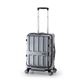 フロントオープン式スーツケース/キャリーバッグ 【ガンメタブラッシュ】 36L 機内持ち込み可 アジア・ラゲージ 『MAX BOX』 - 縮小画像1