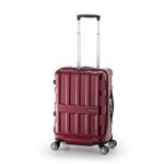 フロントオープン式スーツケース/キャリーバッグ 【クリムゾンローズレッド】 36L 機内持ち込み可 アジア・ラゲージ 『MAX BOX』