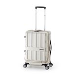 フロントオープン式スーツケース/キャリーバッグ 【パールホワイト】 36L 機内持ち込み可能サイズ アジア・ラゲージ 『MAX BOX』