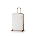 スーツケース/キャリーバッグ 【ホワイト】 50L ダイヤル式 TSAロック アジア・ラゲージ 『MAX SMART』