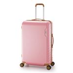 スーツケース/キャリーバッグ 【ピンク】 90L 手荷物預け無料最大サイズ ダイヤル式 アジア・ラゲージ 『MAX SMART』