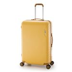 スーツケース/キャリーバッグ 【イエロー】 90L 手荷物預け無料最大サイズ ダイヤル式 アジア・ラゲージ 『MAX SMART』