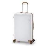 スーツケース/キャリーバッグ 【ホワイト】 90L 手荷物預け無料最大サイズ ダイヤル式 アジア・ラゲージ 『MAX SMART』