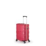 ファスナー式スーツケース/キャリーバッグ 【パープリッシュピンク】 40L 機内持ち込み可能サイズ アジア・ラゲージ 『MAX BOX』